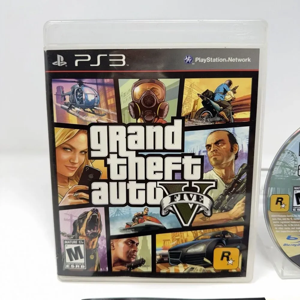 Grand Theft Auto V Sony PlayStation 3 PS3 2013 Complete CIB Tested